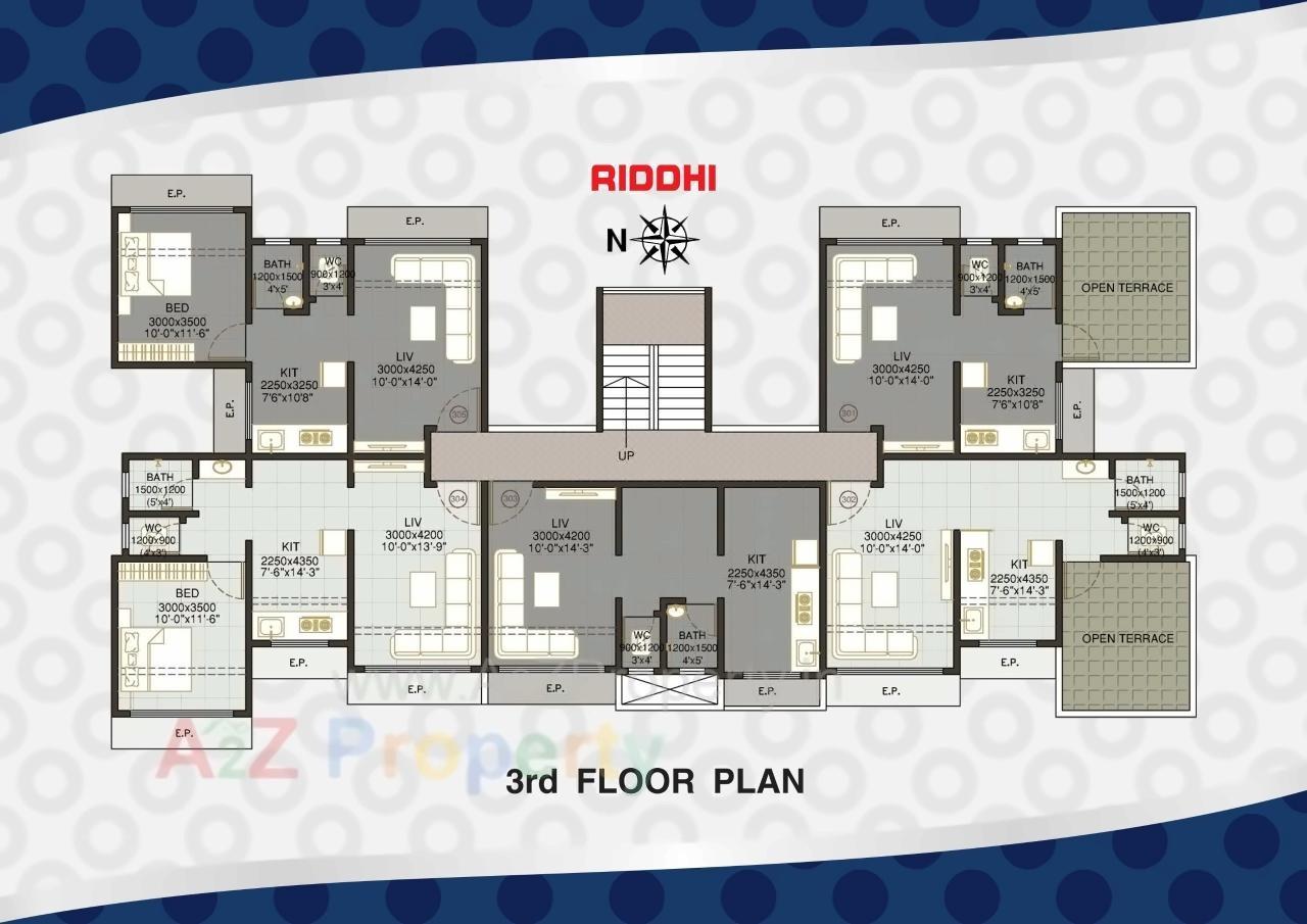 Layout of real estate project Riddhi Siddhi Apartment located at Neral, Raigarh, Maharashtra