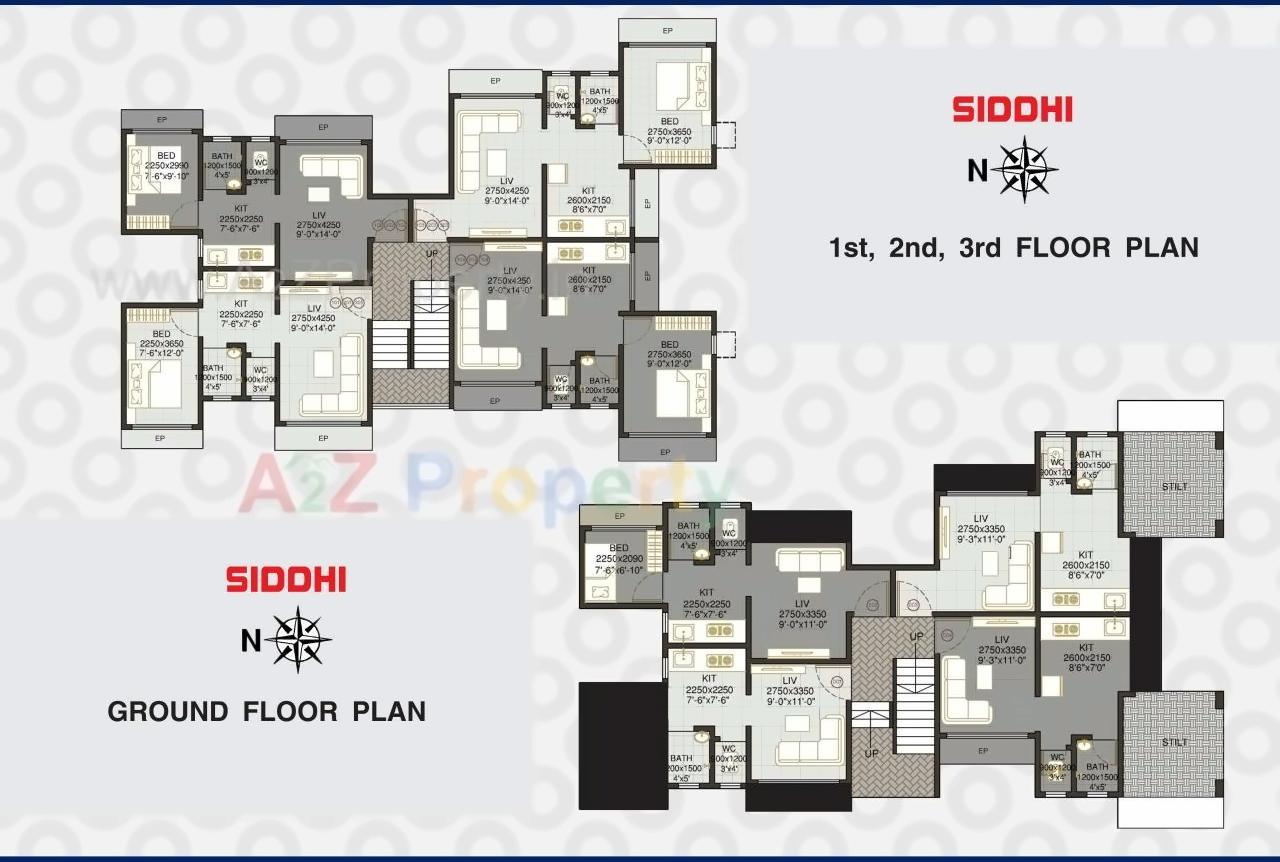 Layout of real estate project Riddhi Siddhi Apartment located at Neral, Raigarh, Maharashtra