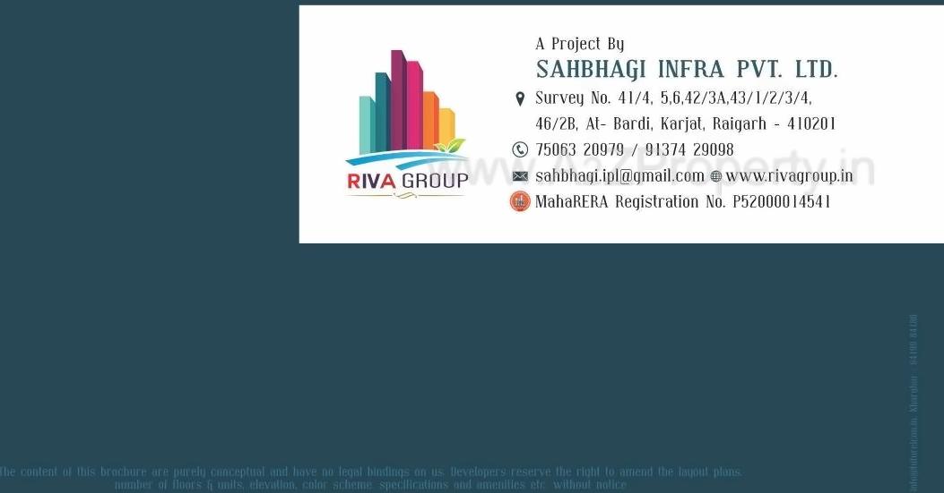  of real estate project Riva Rythm  I, J,k,l located at Bardi, Raigarh, Maharashtra