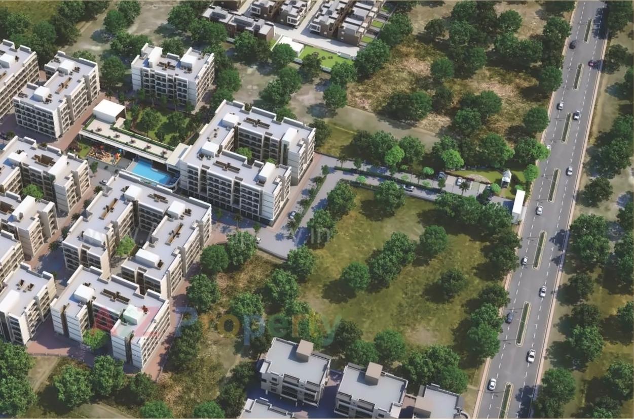 3D Elevation of real estate project Riva Rythm  I, J,k,l located at Bardi, Raigarh, Maharashtra