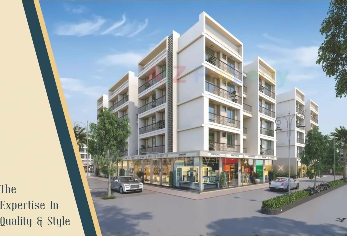 3D Elevation of real estate project Riva Rythm  I, J,k,l located at Bardi, Raigarh, Maharashtra