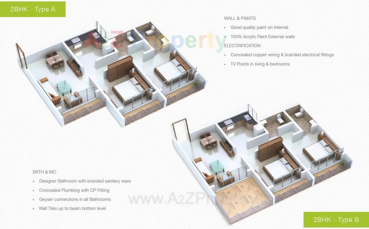 Layout of real estate project Riverside Greens located at Umroli, Raigarh, Maharashtra