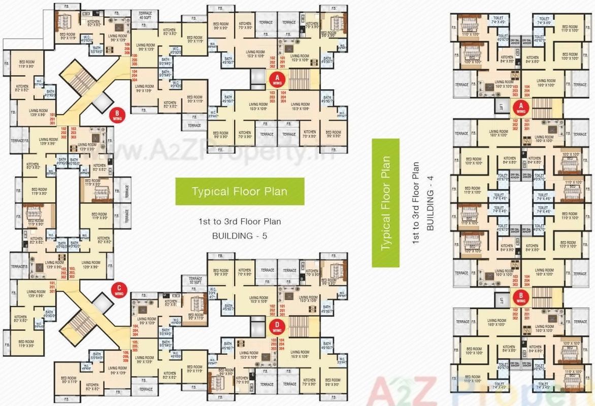 Layout of real estate project Riverside Greens located at Umroli, Raigarh, Maharashtra