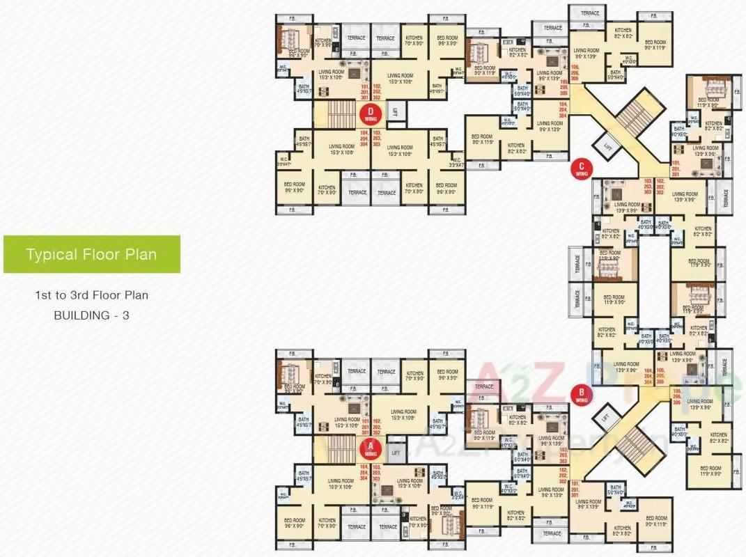 Layout of real estate project Riverside Greens located at Umroli, Raigarh, Maharashtra