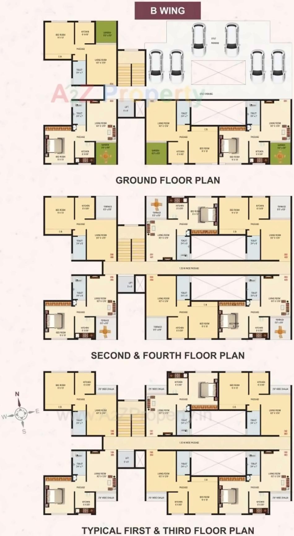 Layout of real estate project Sagar Sargam Residency located at Haliwali, Raigarh, Maharashtra