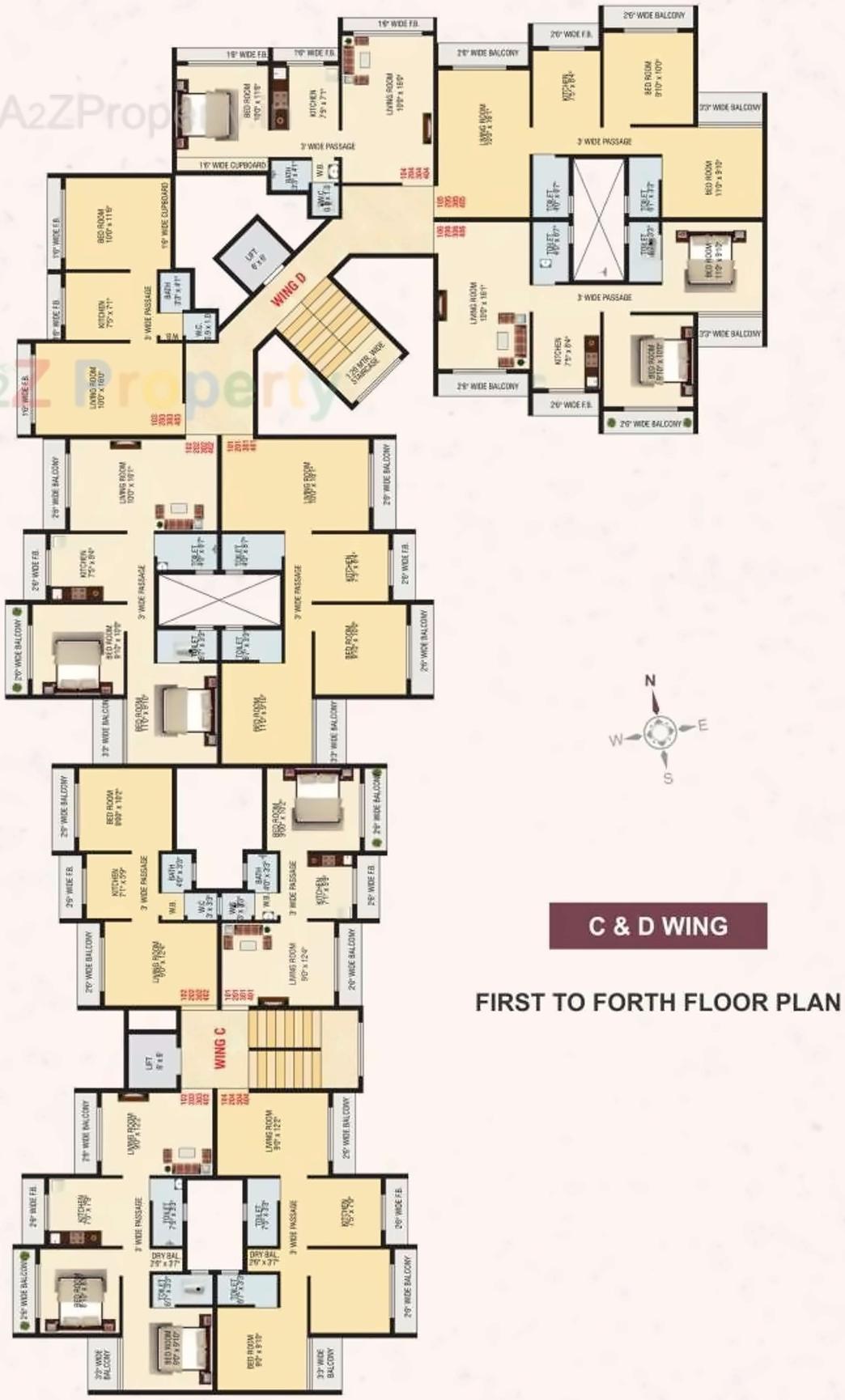 Layout of real estate project Sagar Sargam Residency located at Haliwali, Raigarh, Maharashtra