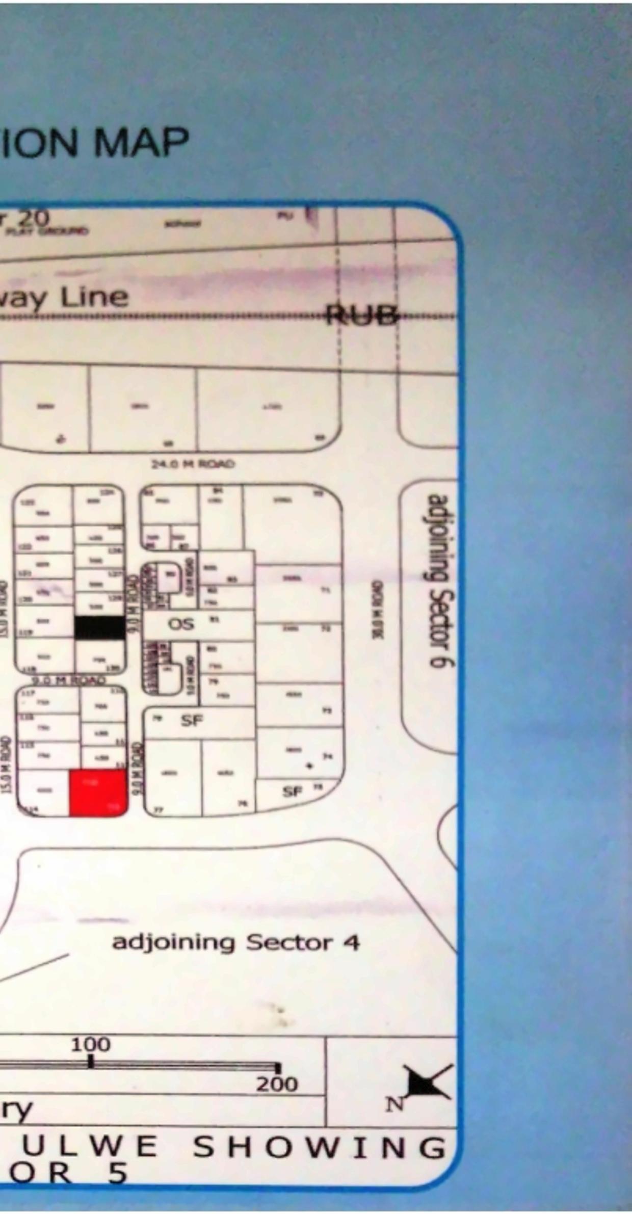 Layout of real estate project Sai Home Infra located at Ulawe, Raigarh, Maharashtra