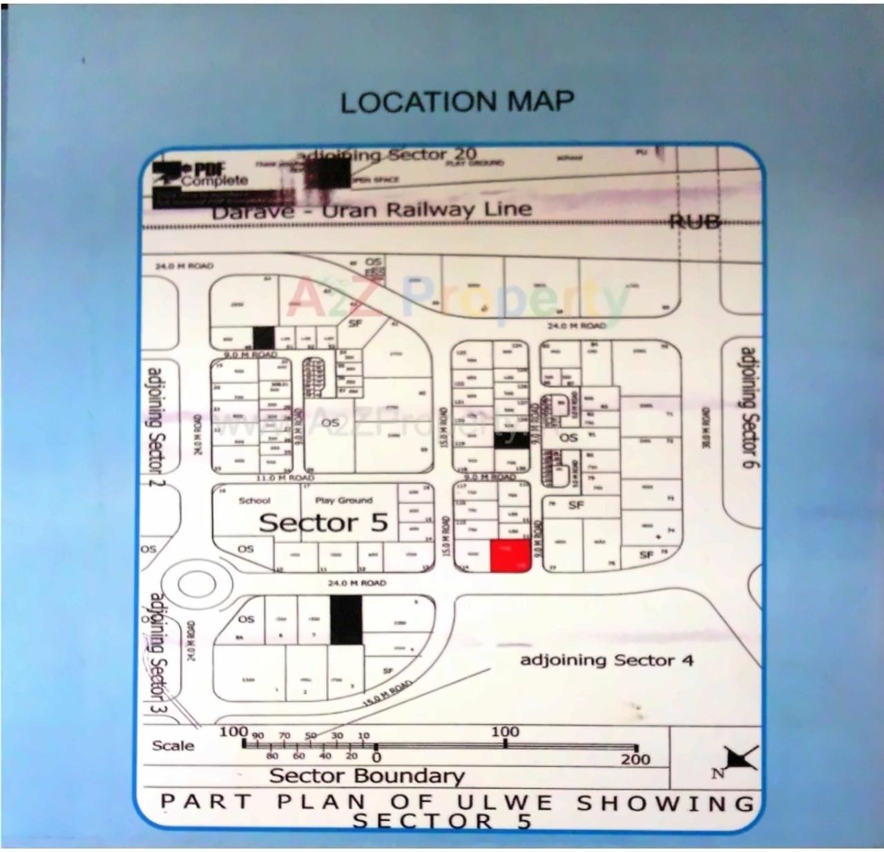 Layout of real estate project Sai Home Infra located at Ulawe, Raigarh, Maharashtra