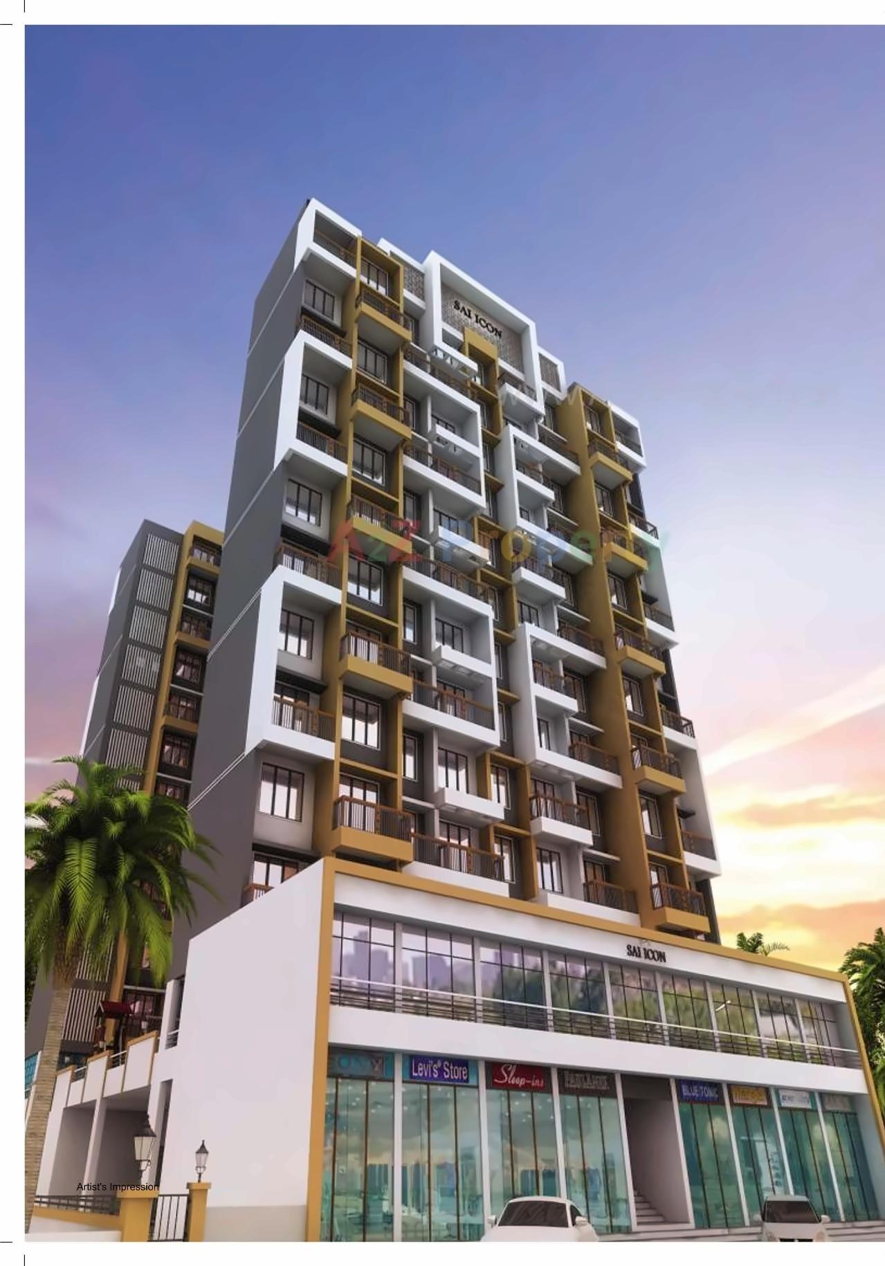 3D Elevation of real estate project Sai Icon located at Owe, Raigarh, Maharashtra