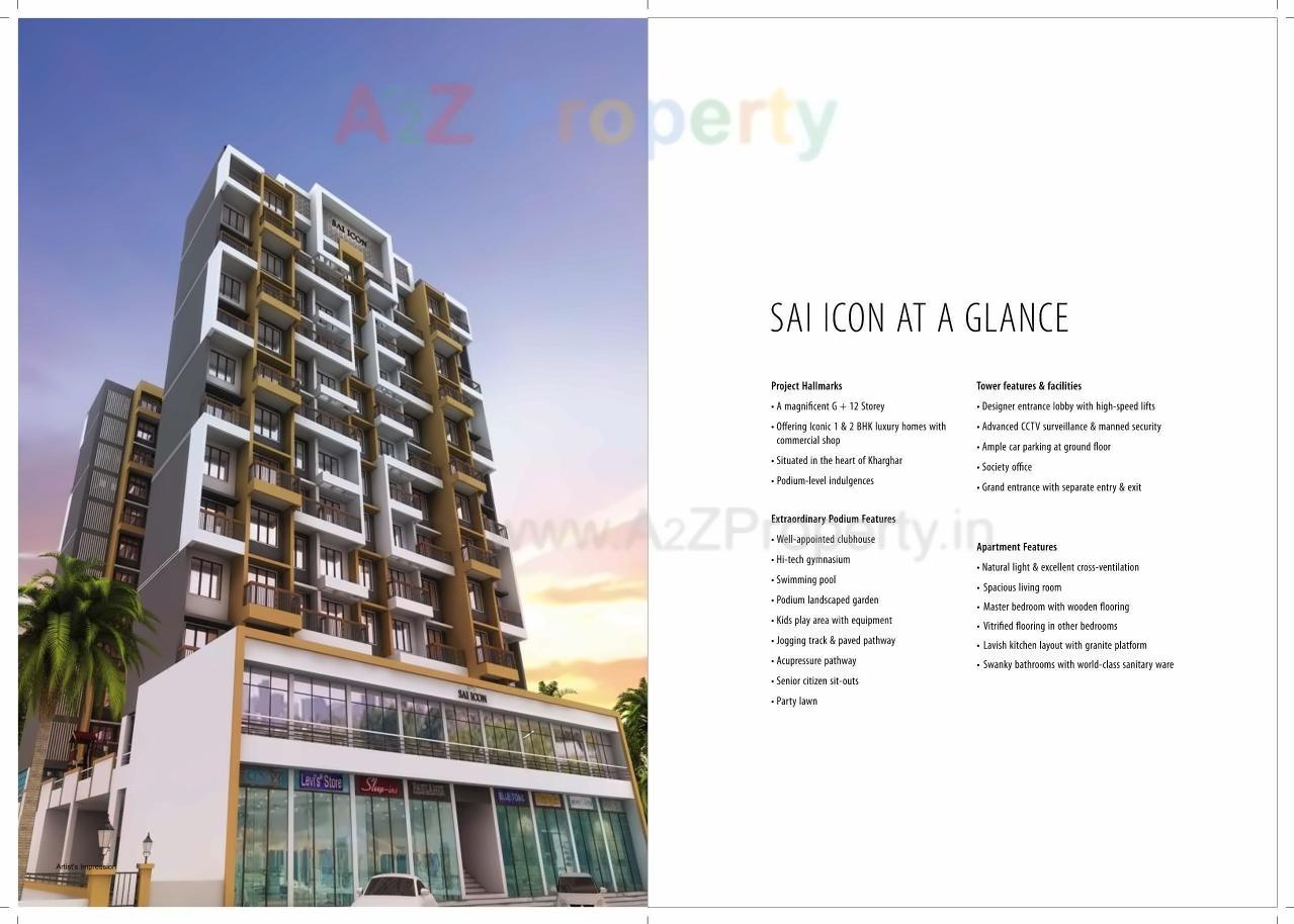 3D Elevation of real estate project Sai Icon located at Owe, Raigarh, Maharashtra