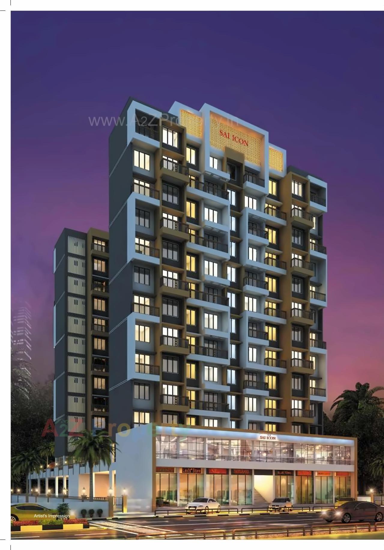 3D Elevation of real estate project Sai Icon located at Owe, Raigarh, Maharashtra