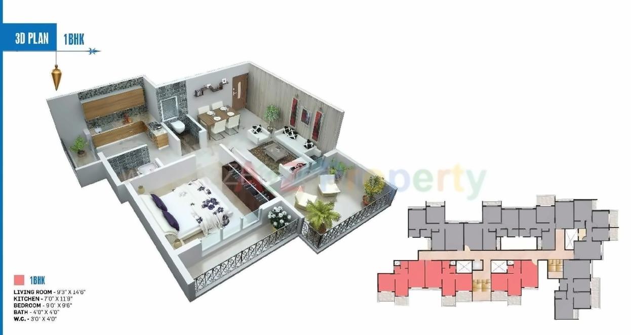 Layout of real estate project Sai Krupa Valley located at Neral, Raigarh, Maharashtra