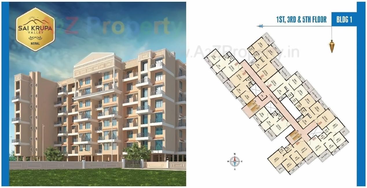 Layout of real estate project Sai Krupa Valley located at Neral, Raigarh, Maharashtra