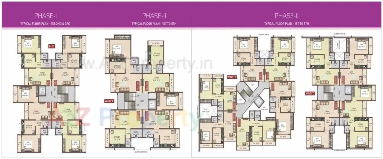 Layout of real estate project Sai Moreshwar located at Wanjarpada, Raigarh, Maharashtra