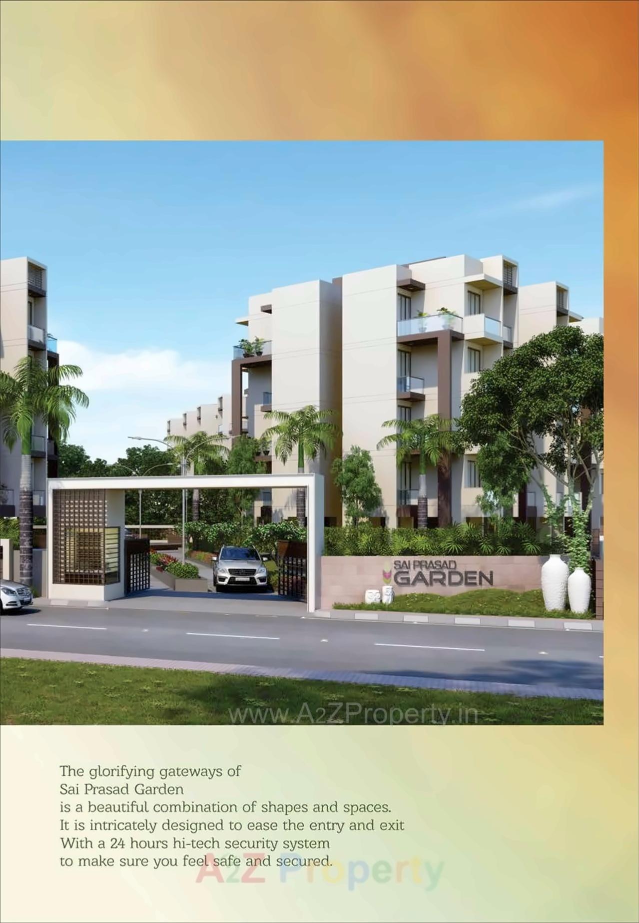 3D Elevation of real estate project Sai Prasad Garden located at Nevali, Raigarh, Maharashtra