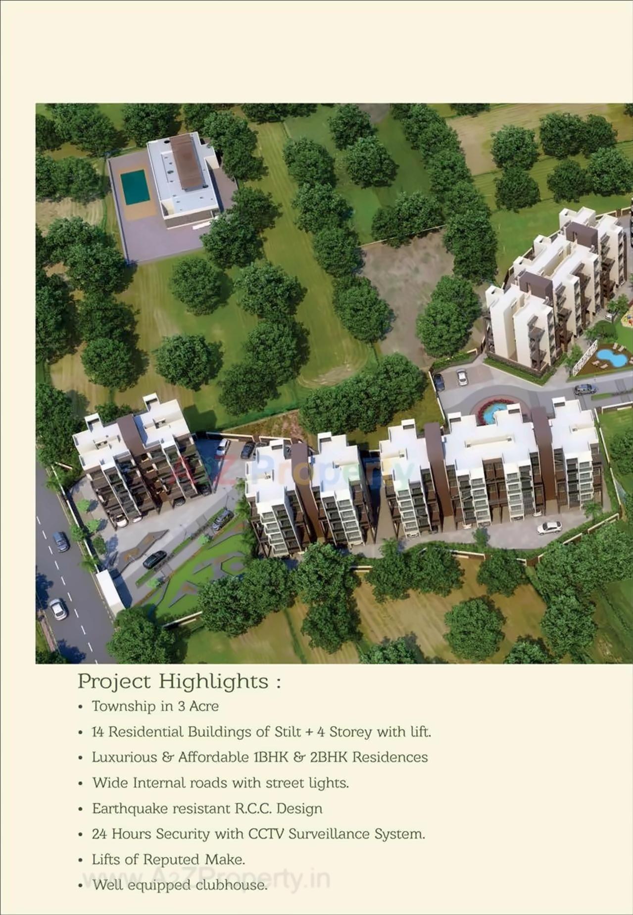 3D Elevation of real estate project Sai Prasad Garden located at Nevali, Raigarh, Maharashtra