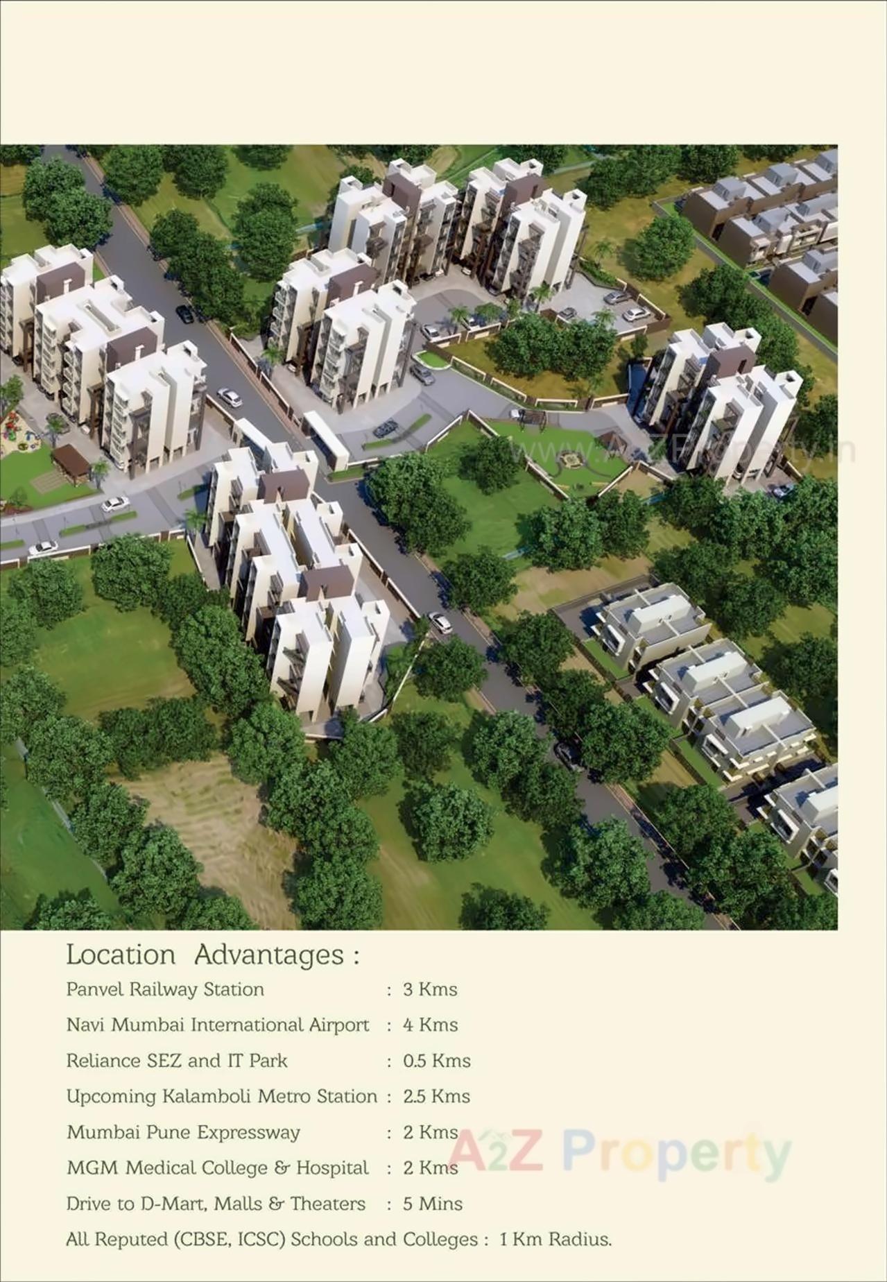 3D Elevation of real estate project Sai Prasad Garden located at Nevali, Raigarh, Maharashtra