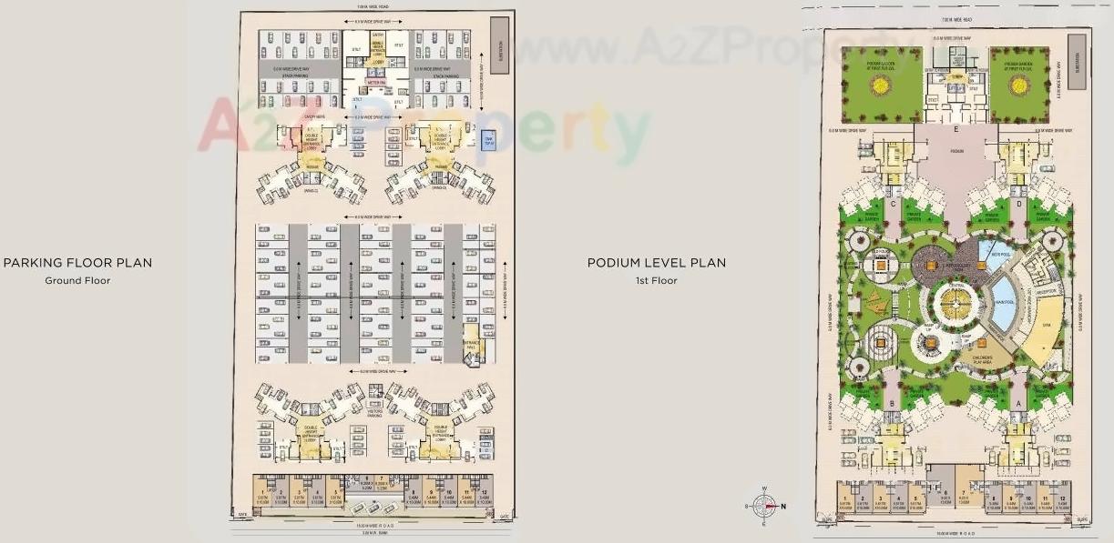 Layout of real estate project Sai Saakshaat located at Kharghar, Raigarh, Maharashtra