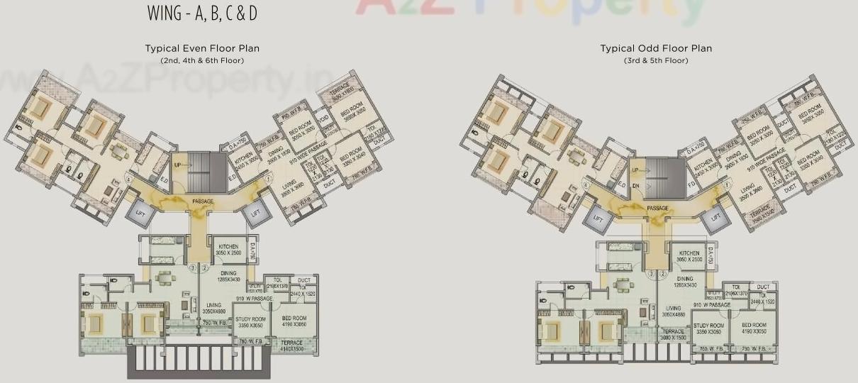 Layout of real estate project Sai Saakshaat located at Kharghar, Raigarh, Maharashtra