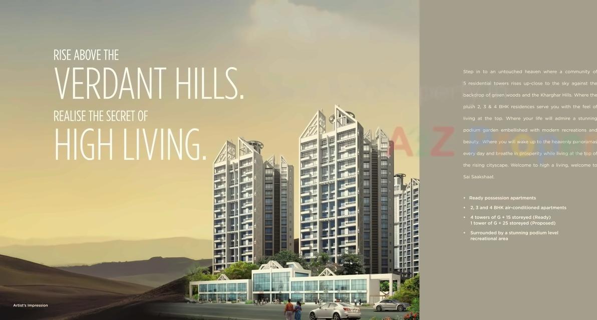 3D Elevation of real estate project Sai Saakshaat located at Kharghar, Raigarh, Maharashtra