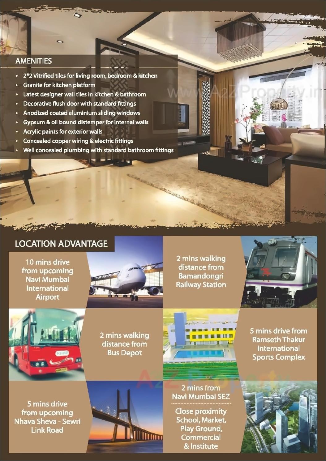 3D Elevation of real estate project Sai Sparsh located at Ulawe, Raigarh, Maharashtra