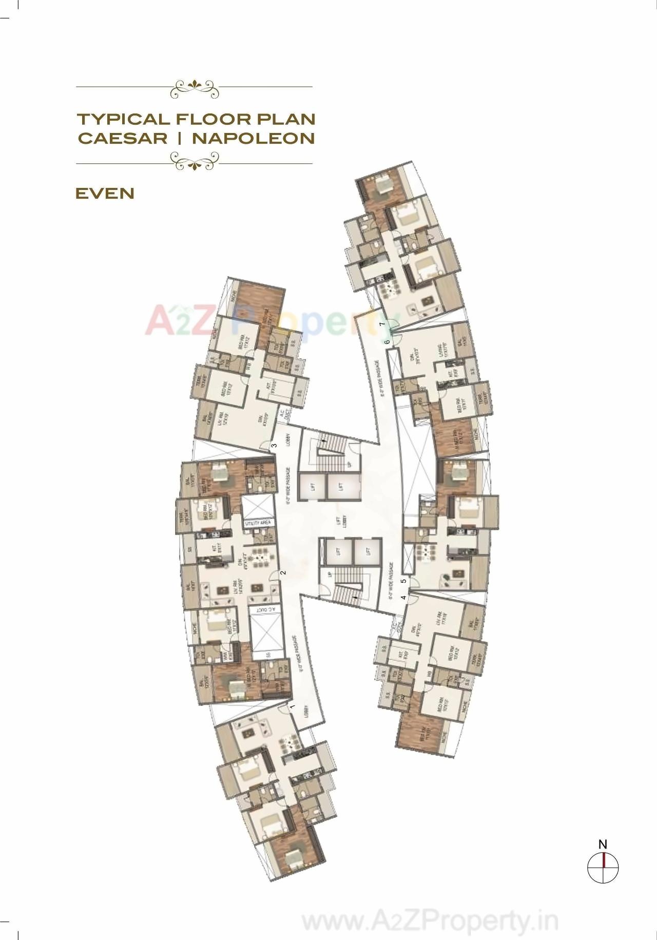 Layout of real estate project Sai World Empire located at Rohinjan, Raigarh, Maharashtra
