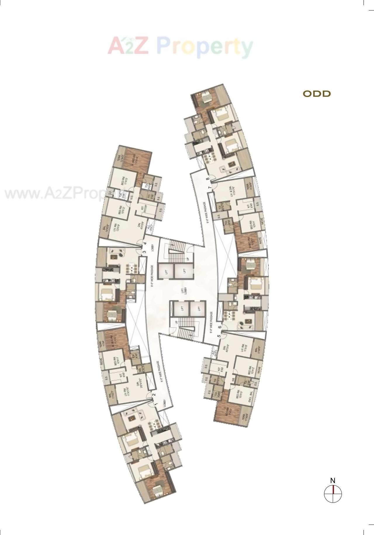 Layout of real estate project Sai World Empire located at Rohinjan, Raigarh, Maharashtra