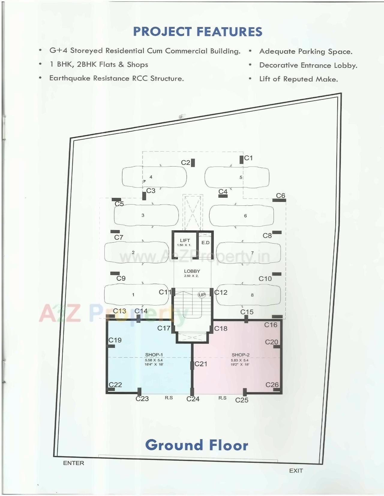 Layout of real estate project Sainath Heritage located at Panvel, Raigarh, Maharashtra