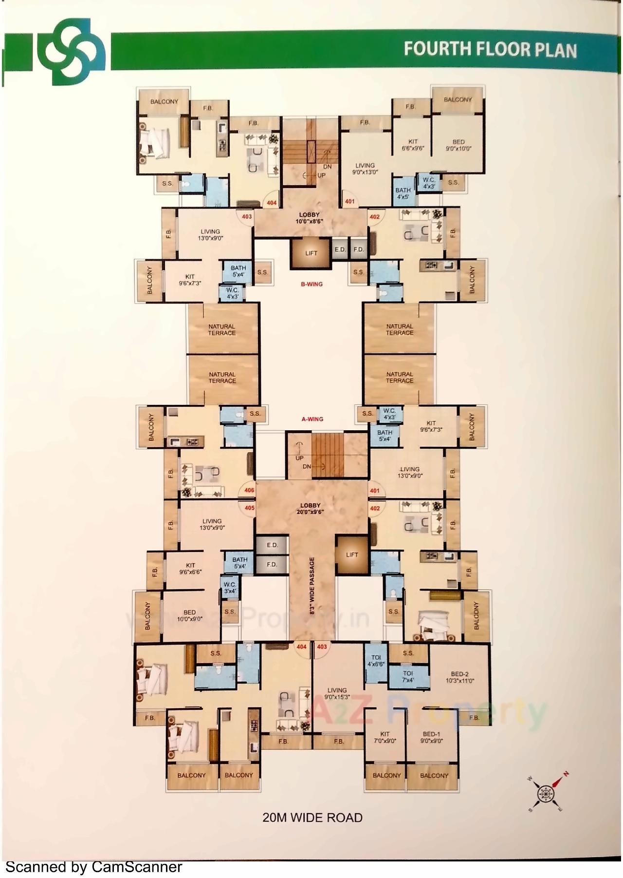 Layout of real estate project Saisha Residency located at Kamothe-, Raigarh, Maharashtra