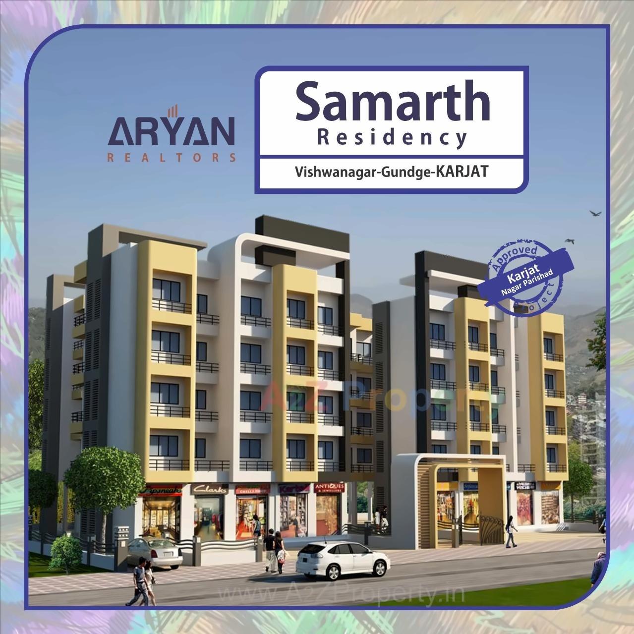 3D Elevation of real estate project Samarth Residency located at Karjat, Raigarh, Maharashtra