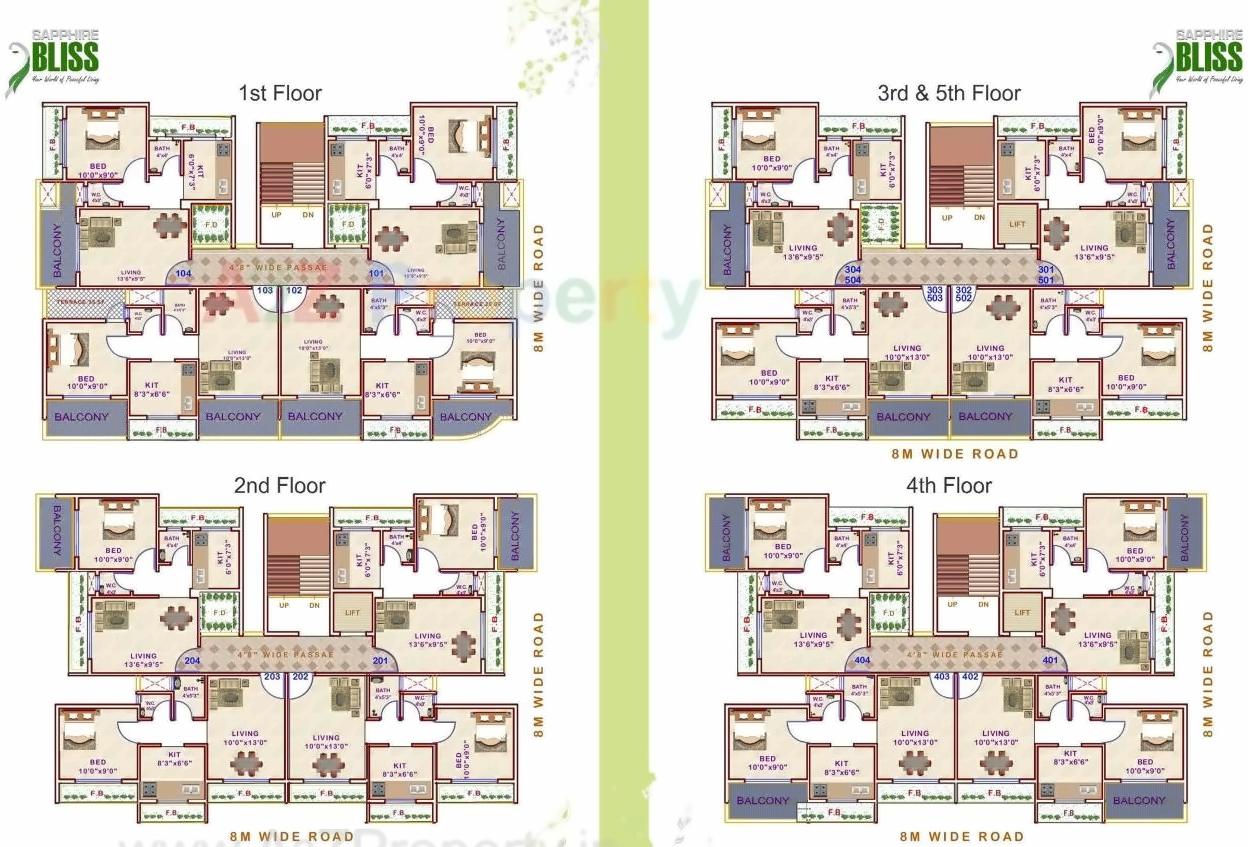 Layout of real estate project Sapphire Bliss located at Taloje-panchnad-, Raigarh, Maharashtra