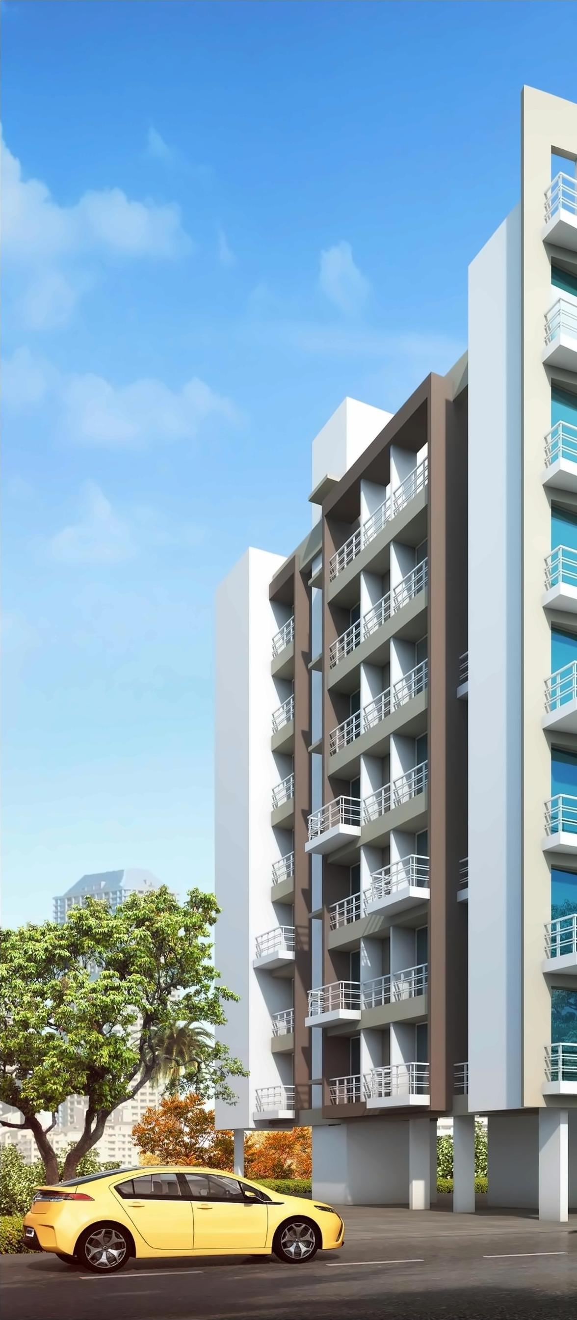 3D Elevation of real estate project Sarovar located at Bokadvira, Raigarh, Maharashtra