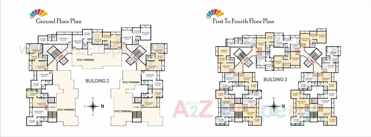 Layout of real estate project Sarth Apartment located at Dhakatevengaon, Raigarh, Maharashtra