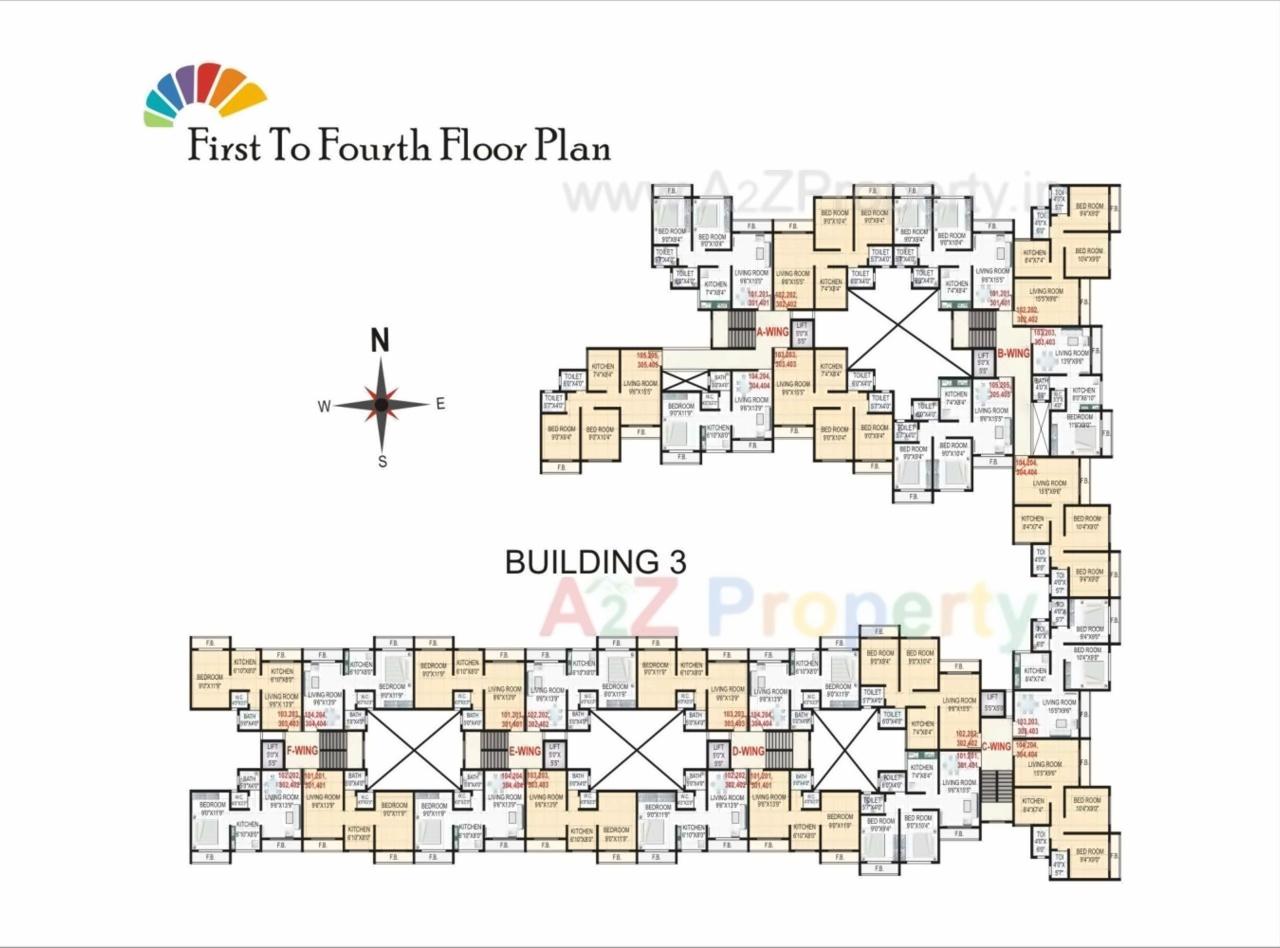 Layout of real estate project Sarth Apartment located at Dhakatevengaon, Raigarh, Maharashtra