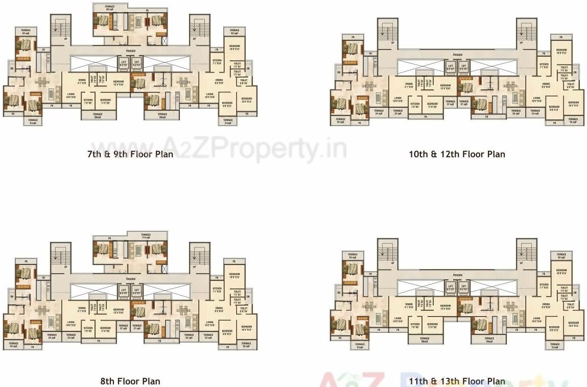 Layout of real estate project Satyam Mayfair located at Ulawe, Raigarh, Maharashtra