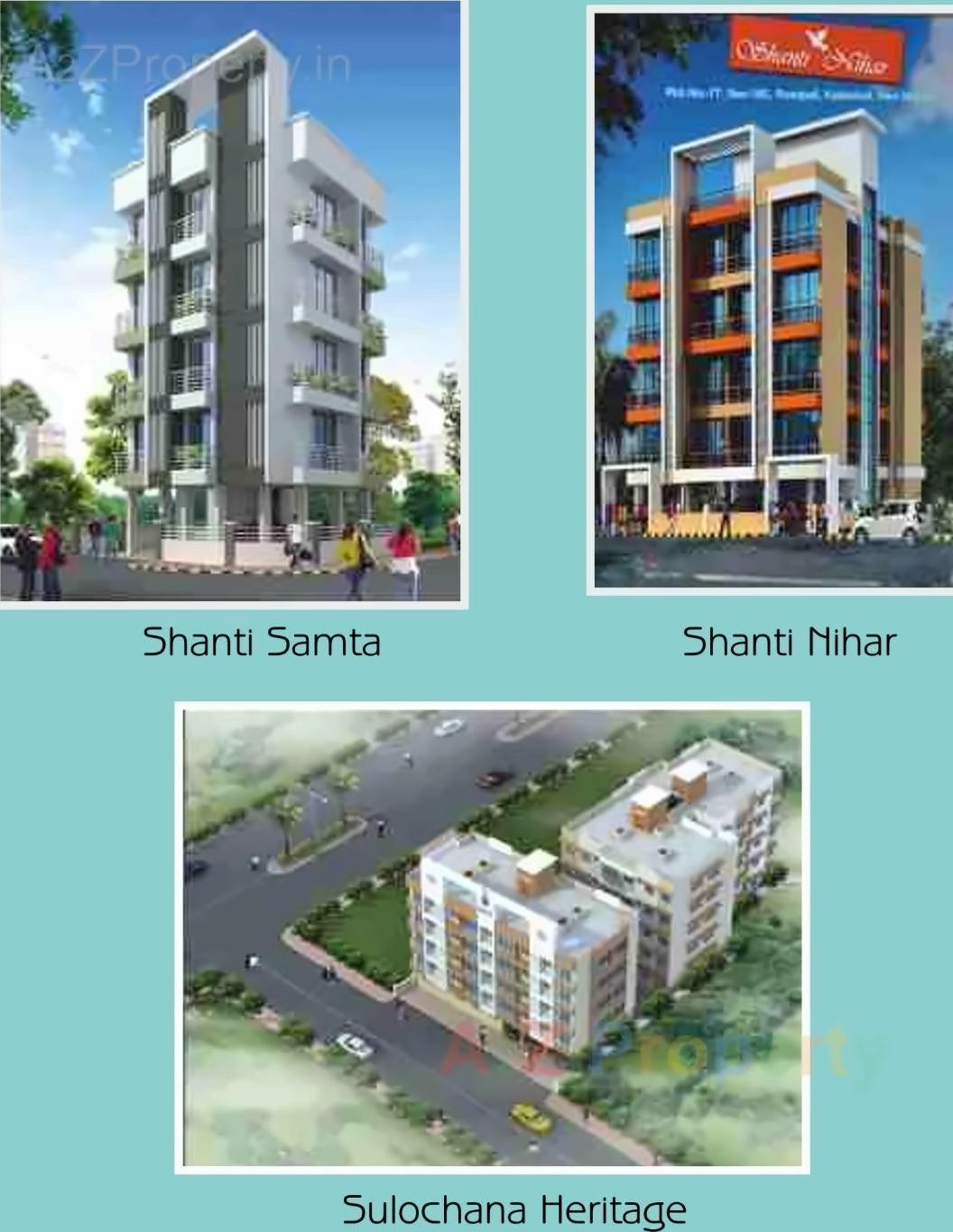 3D Elevation of real estate project Shanti Harmony located at Vakadi, Raigarh, Maharashtra
