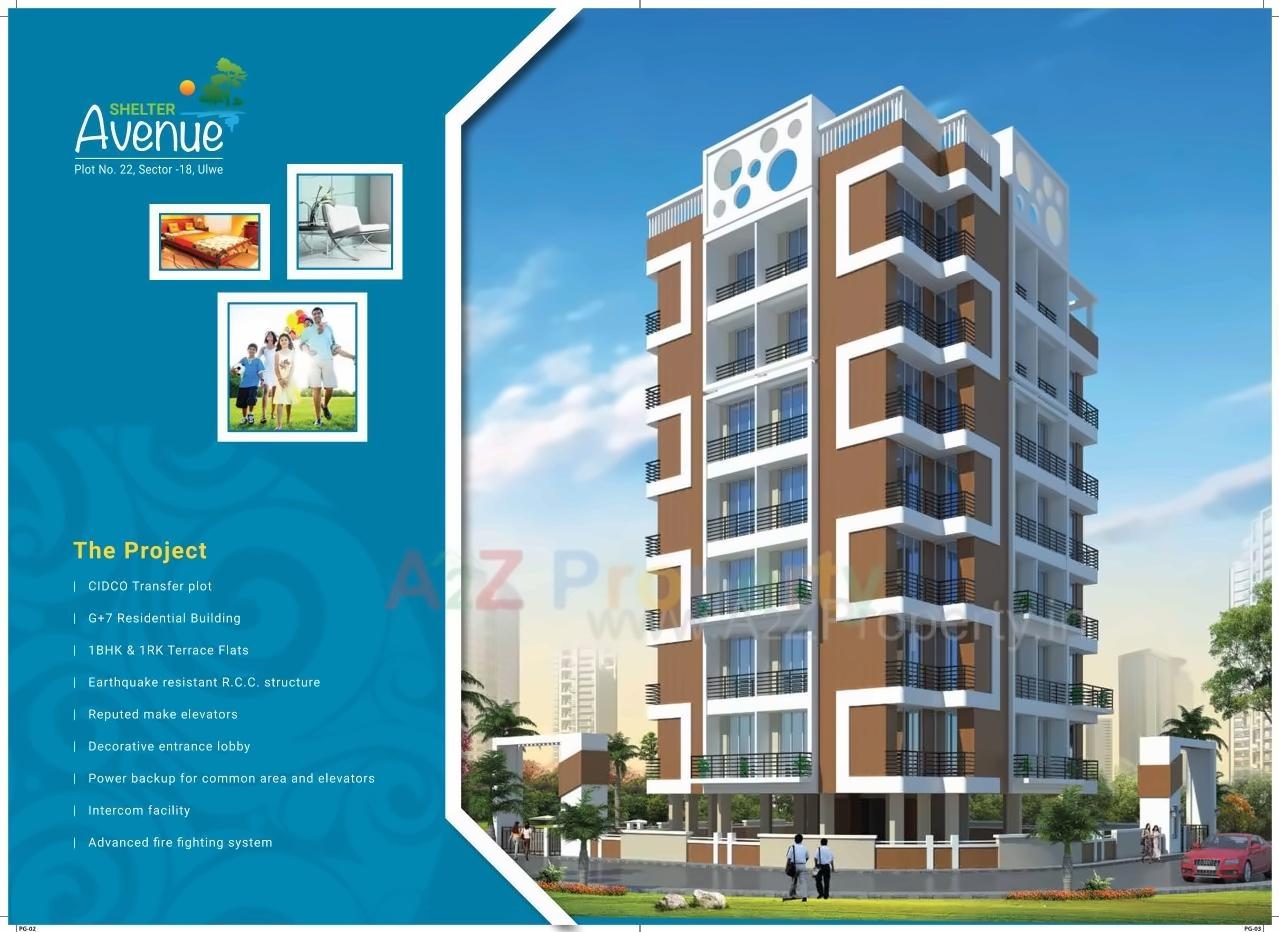 3D Elevation of real estate project Shelter Avenue located at Ulawe, Raigarh, Maharashtra