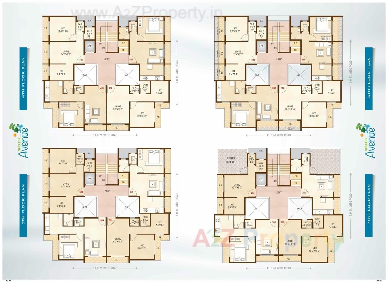 Layout of real estate project Shelter Avenue located at Ulawe, Raigarh, Maharashtra