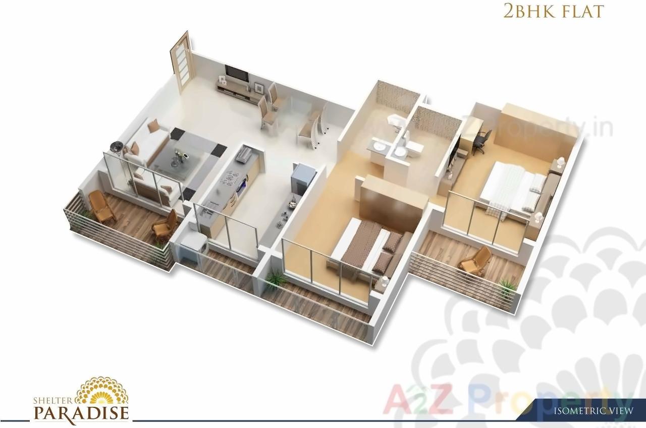 Layout of real estate project Shelter Paradise located at Kharghar, Raigarh, Maharashtra