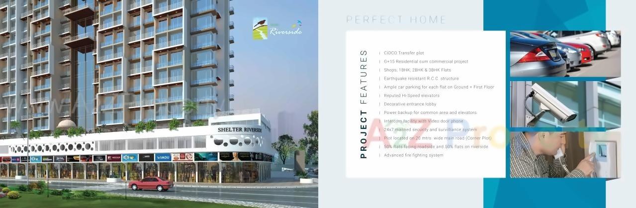 3D Elevation of real estate project Shelter Riverside located at Taloje-panchnad-, Raigarh, Maharashtra