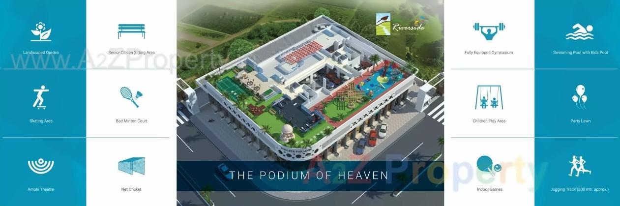 Layout of real estate project Shelter Riverside located at Taloje-panchnad-, Raigarh, Maharashtra