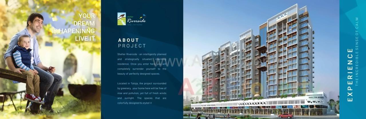 3D Elevation of real estate project Shelter Riverside located at Taloje-panchnad-, Raigarh, Maharashtra