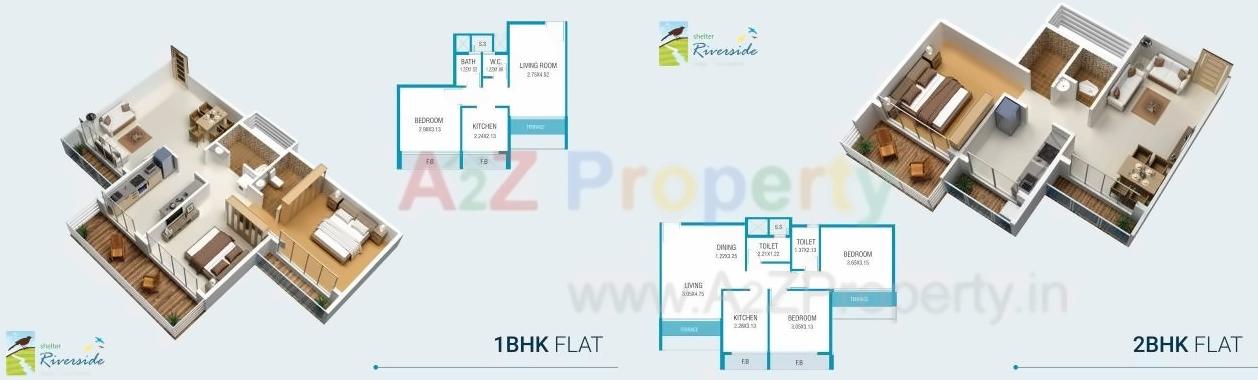 Layout of real estate project Shelter Riverside located at Taloje-panchnad-, Raigarh, Maharashtra