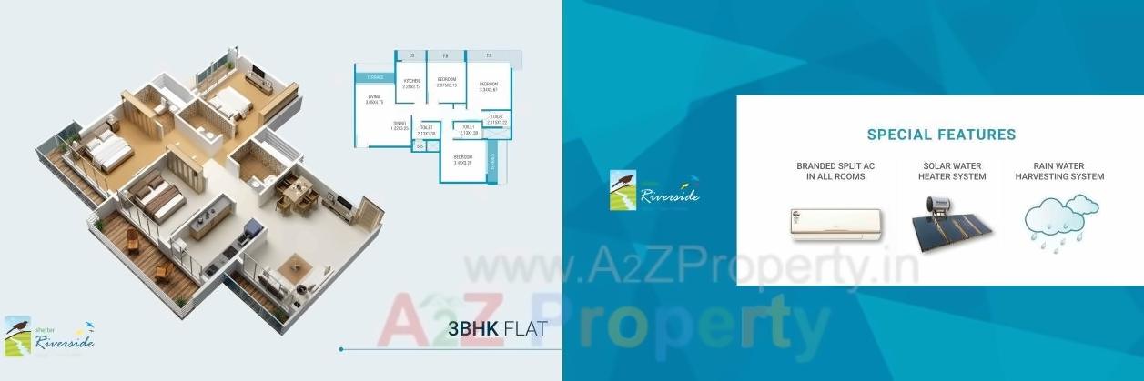 Layout of real estate project Shelter Riverside located at Taloje-panchnad-, Raigarh, Maharashtra