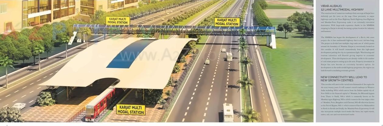 3D Elevation of real estate project Sheltrex Smart Phone City Project located at Karjat, Raigarh, Maharashtra