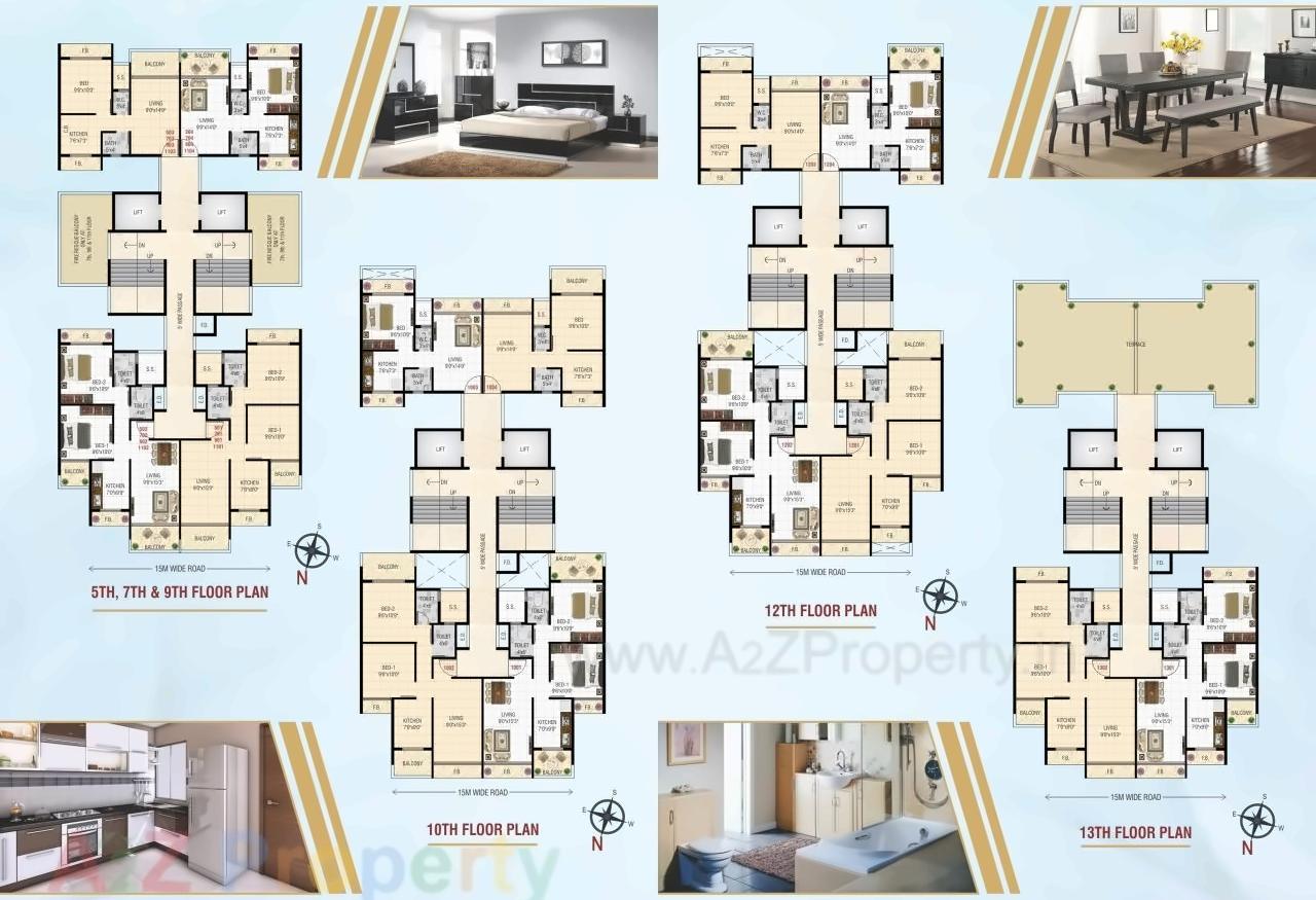 Layout of real estate project Shiv Arcade located at Bokadvira, Raigarh, Maharashtra