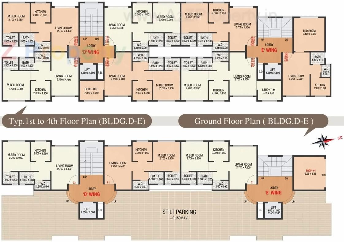 Layout of real estate project Shiv Residency located at Panvel, Raigarh, Maharashtra