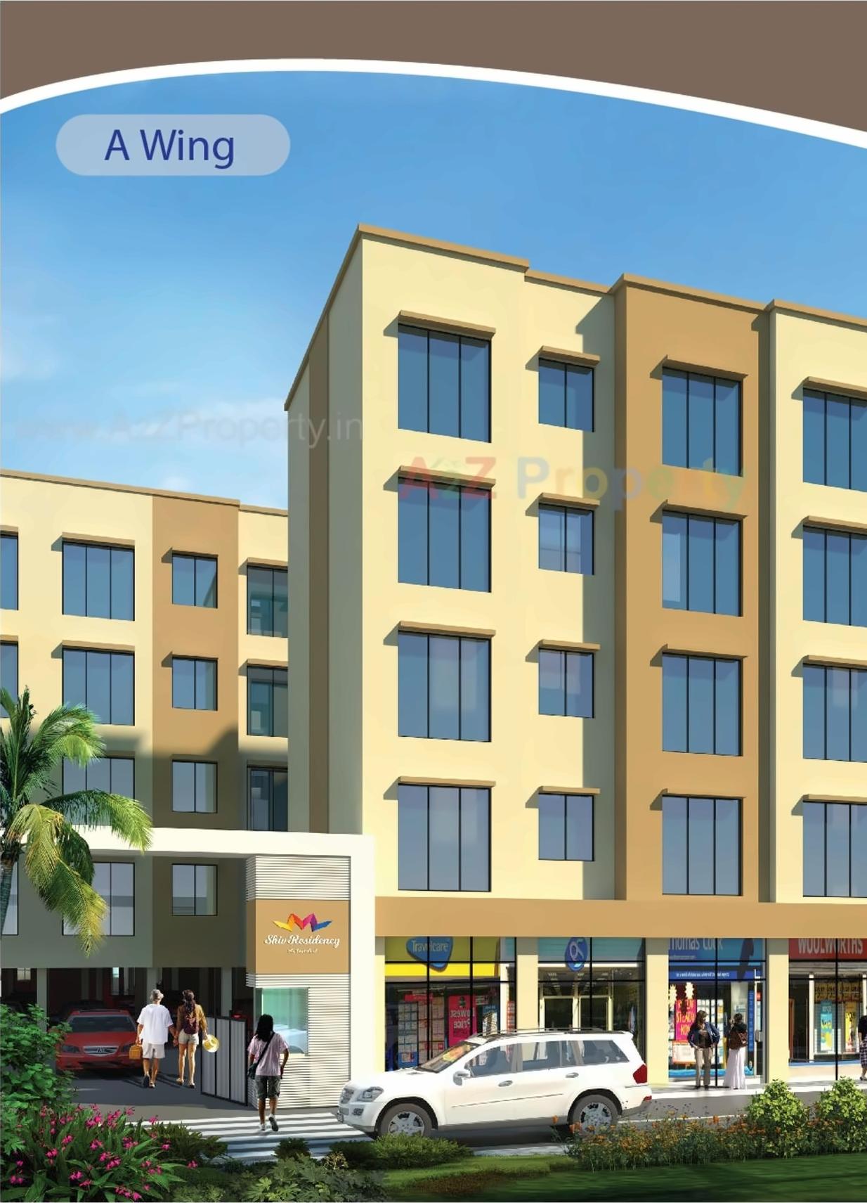 3D Elevation of real estate project Shiv Residency located at Panvel, Raigarh, Maharashtra