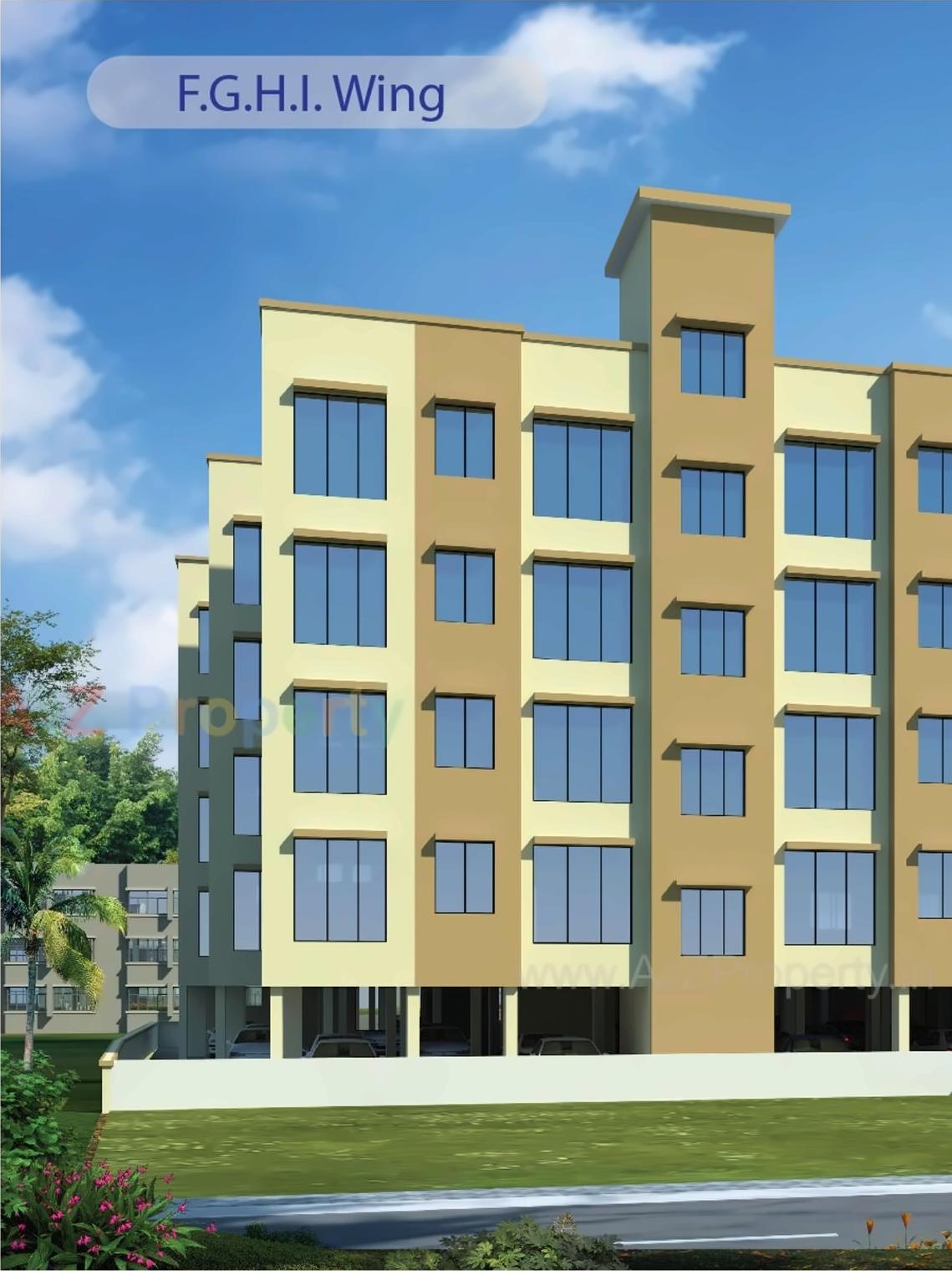 3D Elevation of real estate project Shiv Residency located at Panvel, Raigarh, Maharashtra
