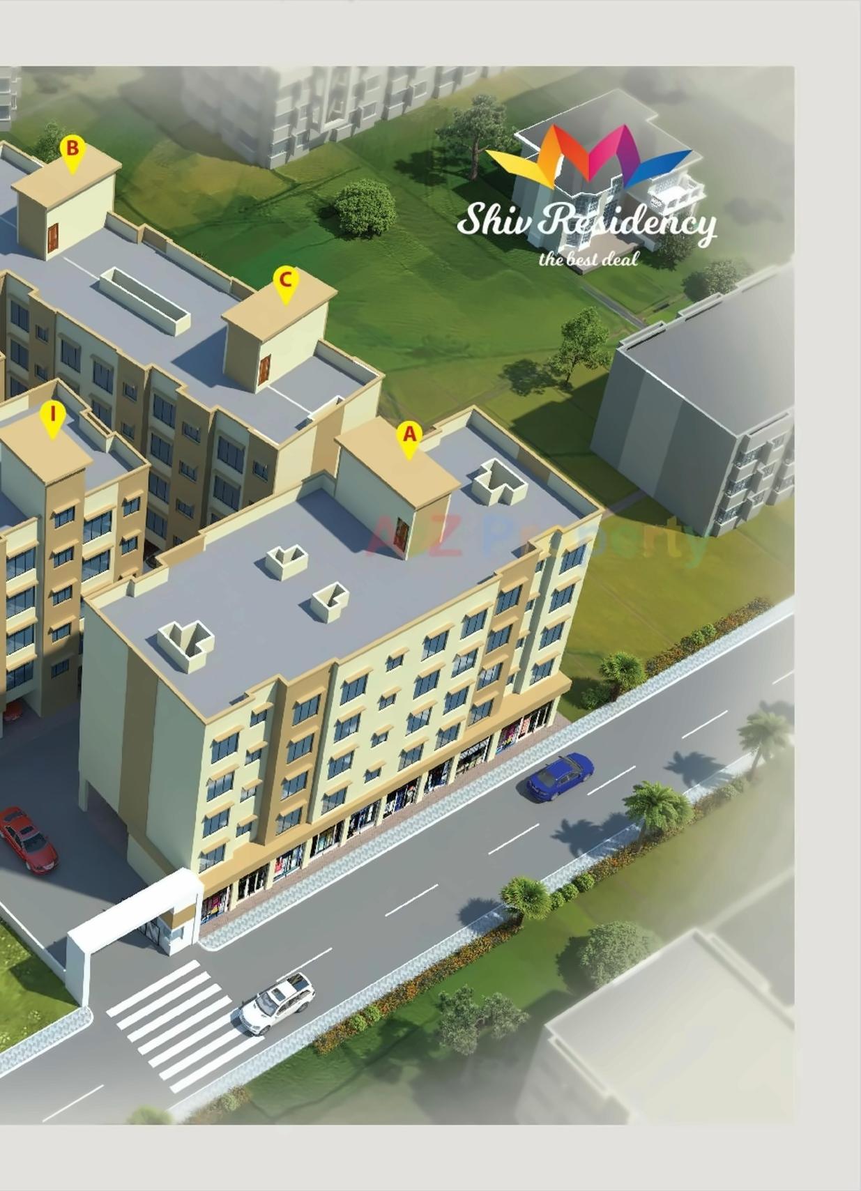 3D Elevation of real estate project Shiv Residency located at Panvel, Raigarh, Maharashtra